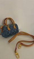 Denim Nano “MONOGRAM” Bag