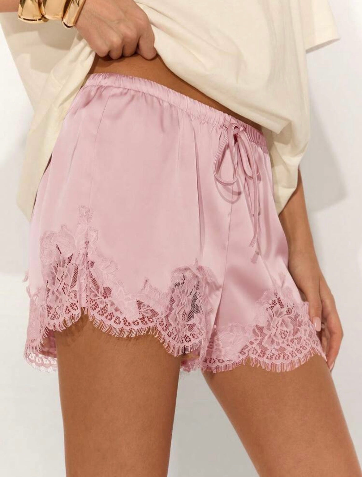 The Lace Edit “NOIR” Shorts