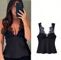 Noir Elegance Vest Top