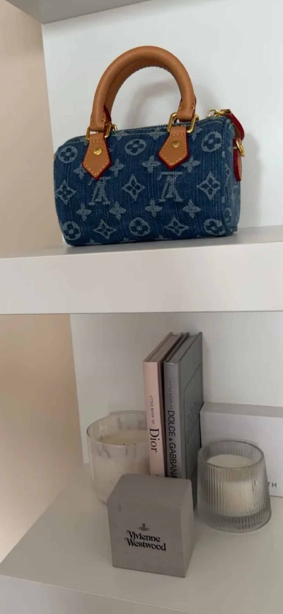 Denim Nano “MONOGRAM” Bag