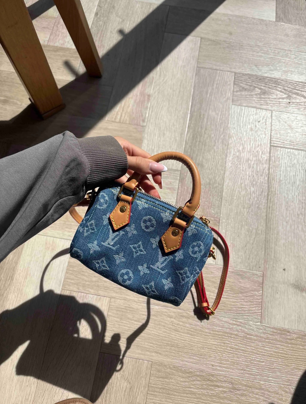 Denim Nano “MONOGRAM” Bag