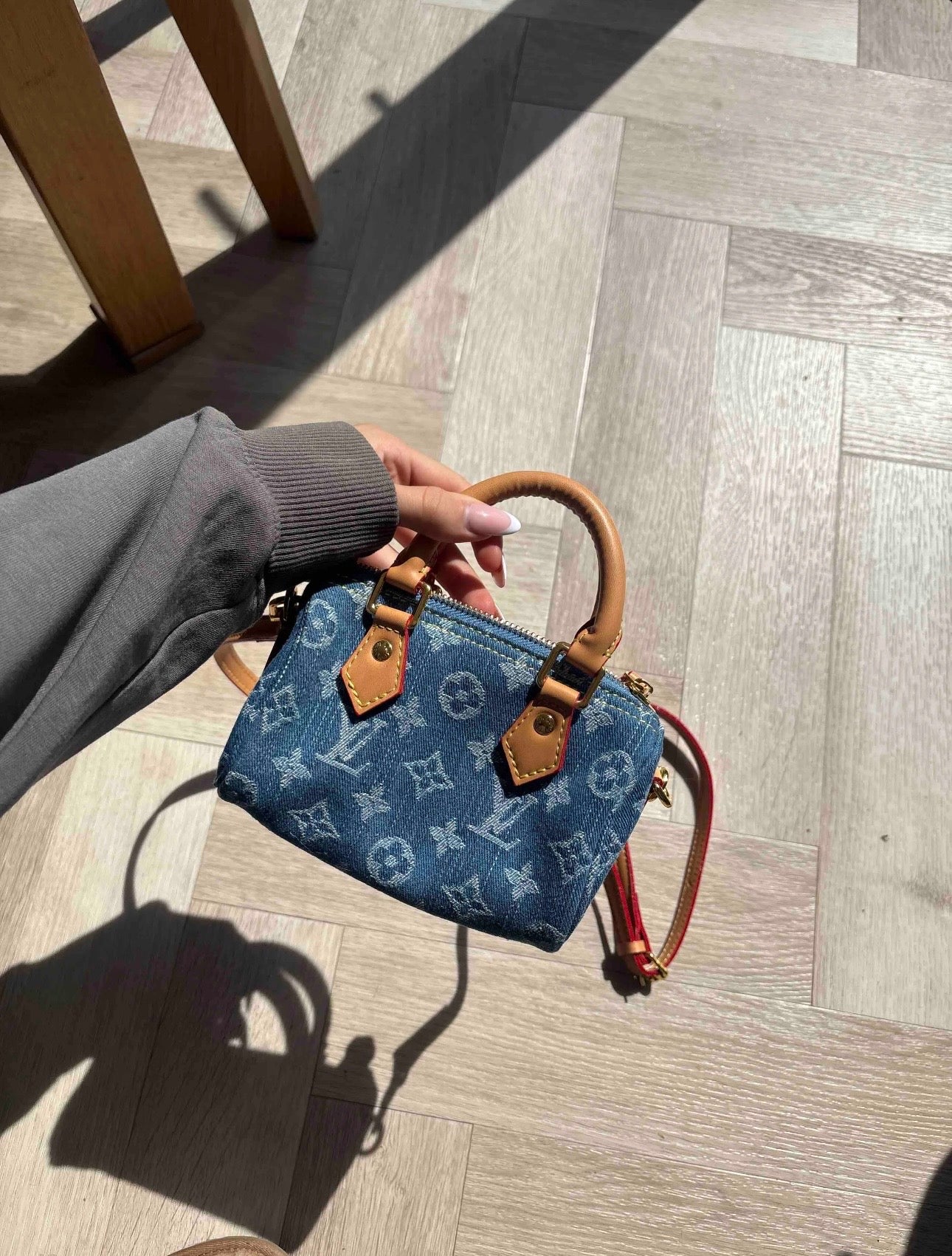 Denim Nano “MONOGRAM” Bag