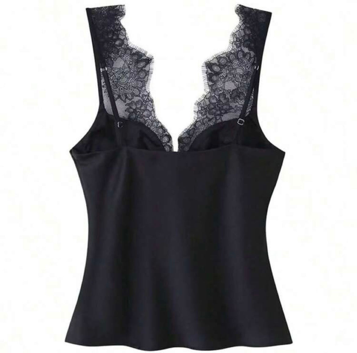 Noir Elegance Vest Top