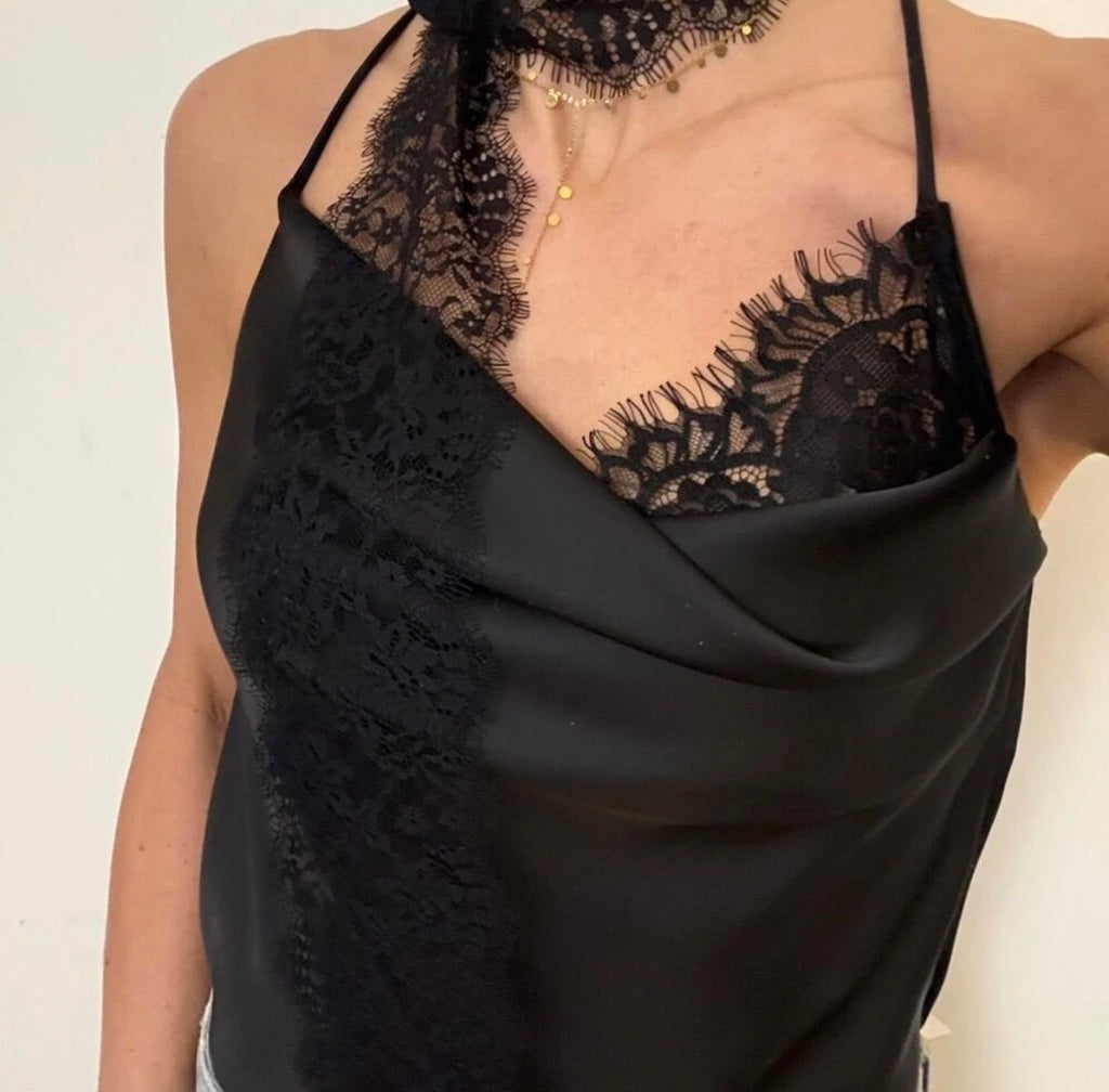 The Lace Edit “AMORE” Vest Top
