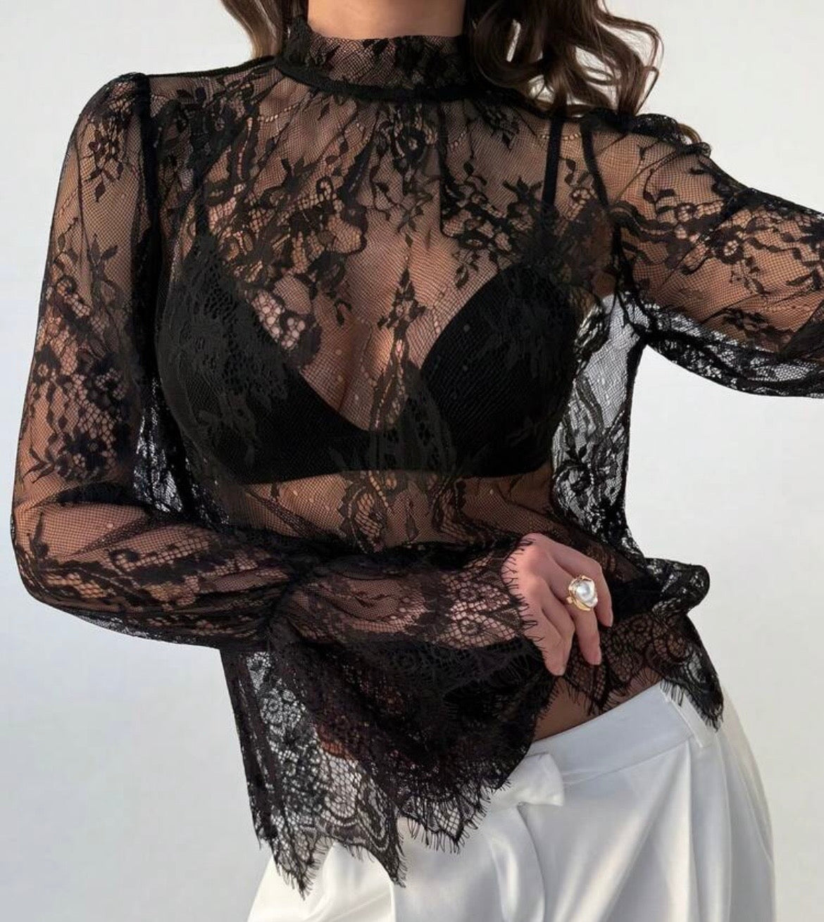The Lace Edit “MIDNIGHT MUSE” Blouse