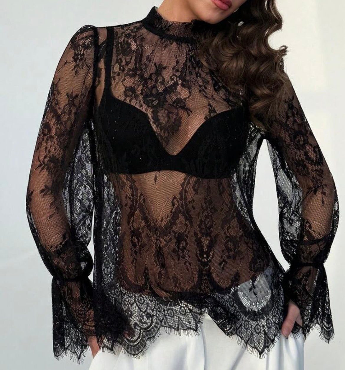 The Lace Edit “MIDNIGHT MUSE” Blouse